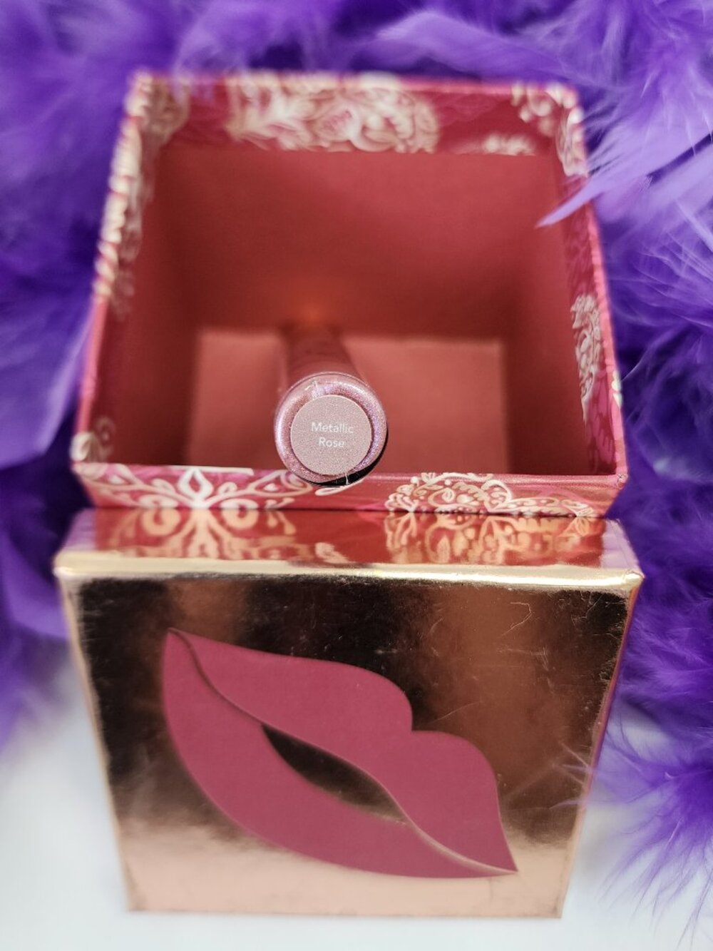 Metallic Rose Midi Gloss ( 1 Tube )